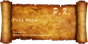 Poli Kata névjegykártya